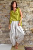 Oscar Drape Trapeze Tank Olive